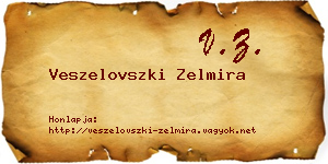 Veszelovszki Zelmira névjegykártya